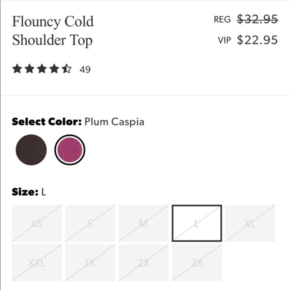 Flouncy cold shoulder top - Picture 6 of 6